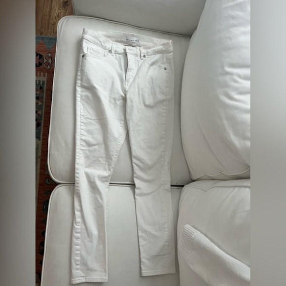 LOFT white skinny jeans size 26/2 Petite - Picture 3 of 5